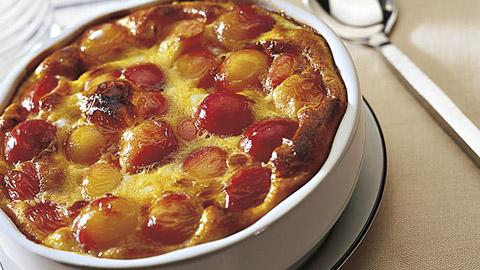 Clafoutis aux cerises et caramel